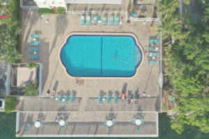Island Place pool view